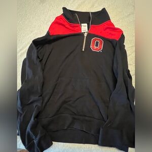 VS Pink Ohio State zip up jacket.